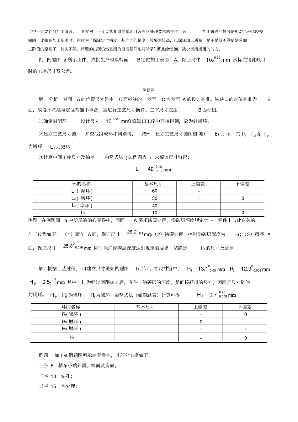 机械加工工艺路线期末考试试题_第3页