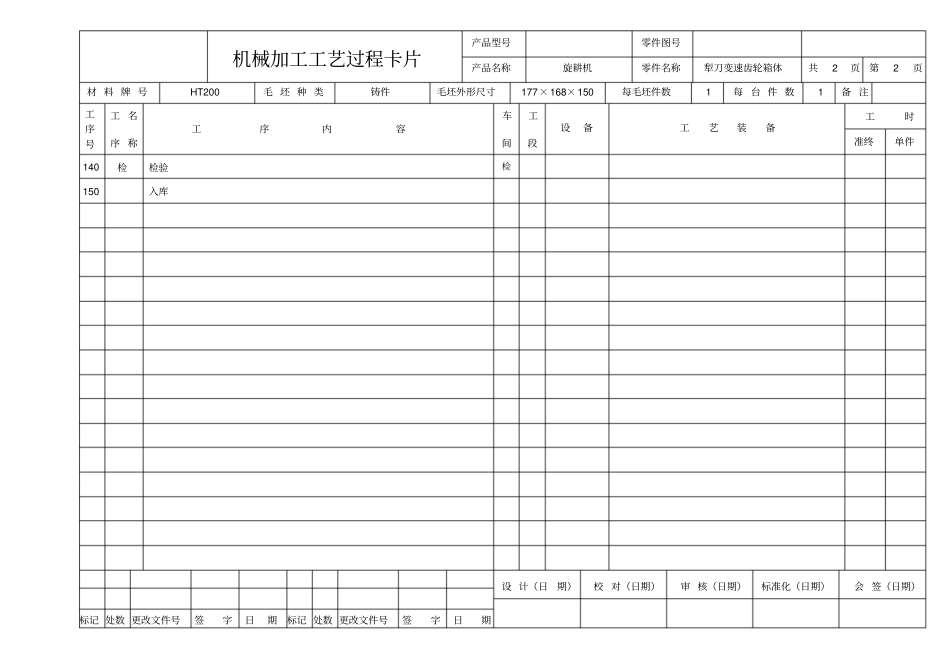 机械加工工艺过程卡片_第2页
