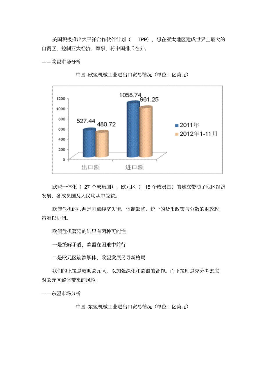 机械工业国际贸易形势分析分析_第3页