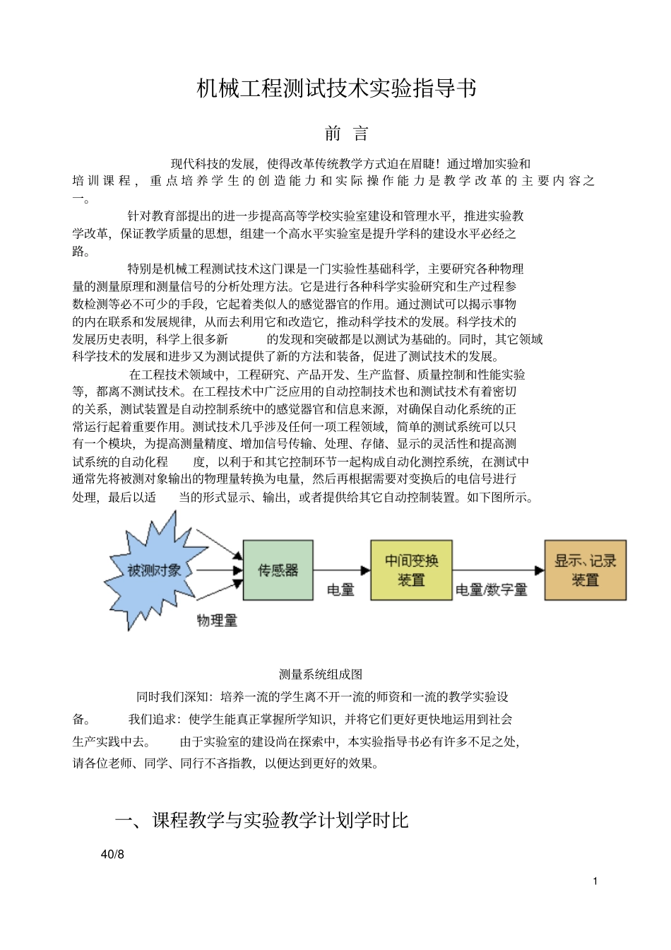 机械工程测试的技术基础试验指导书_第1页