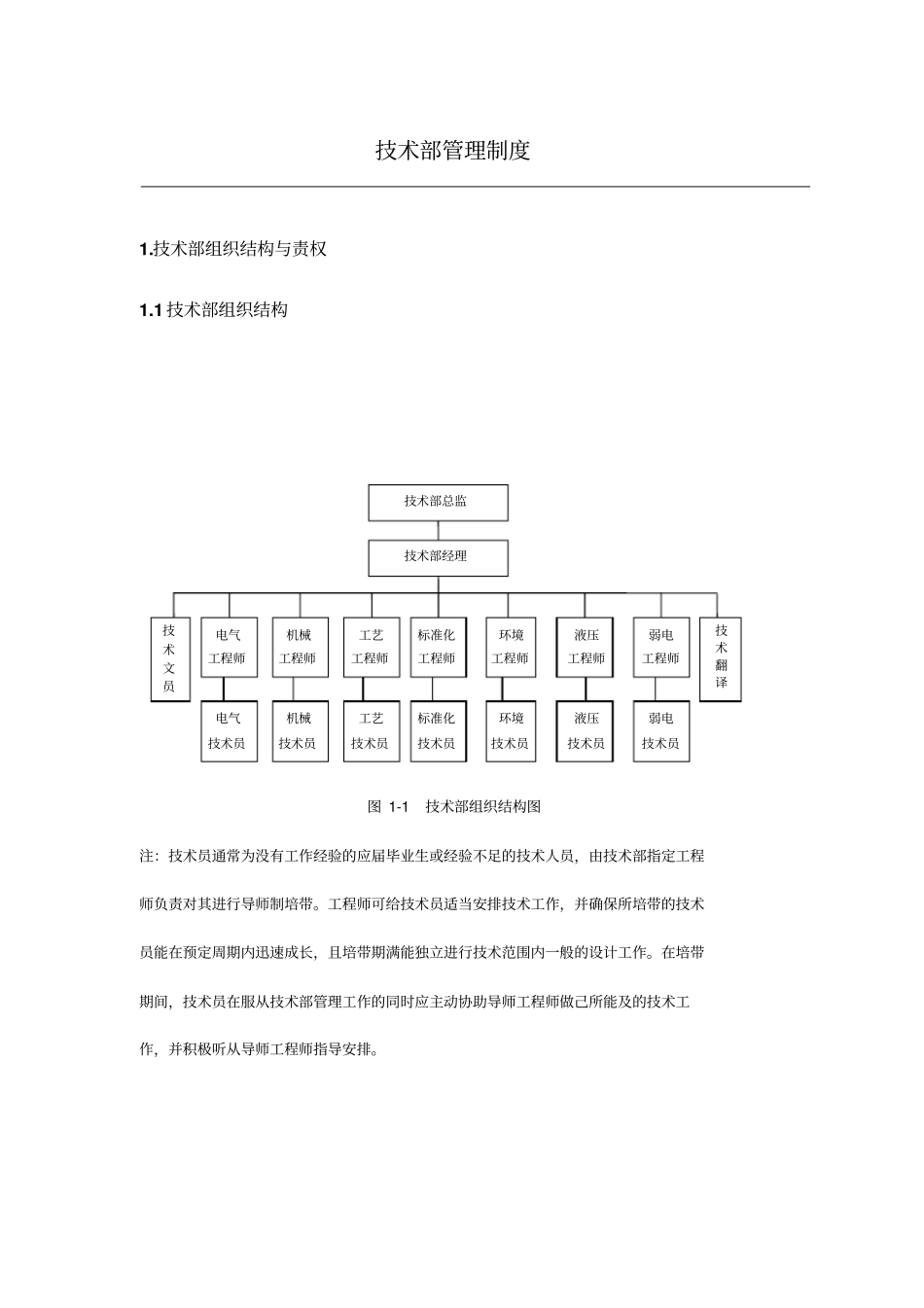 机械类-技术部管理制度_第1页
