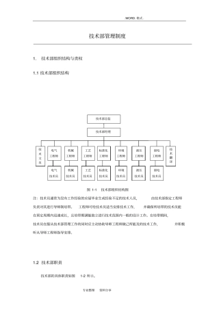 机械类_技术部管理制度汇编