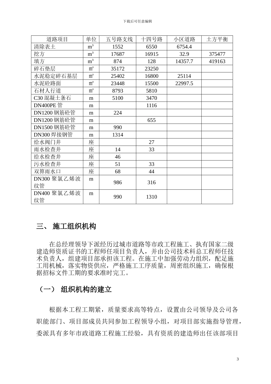 新型市政道路工程施工方案_第3页