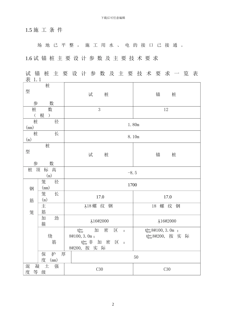 新旋挖成孔、混凝土灌注桩施工组织设计方案.doc_第2页