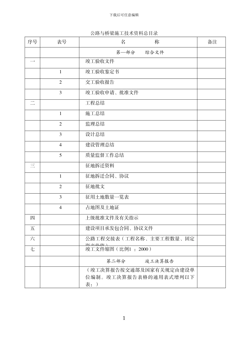 新疆公路表格填表说明_第1页