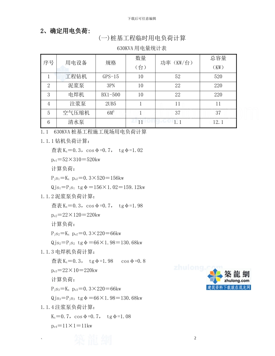 施工临时用电专项方案_第2页