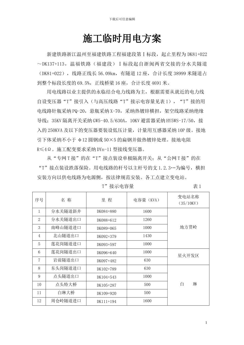 施工临时用电方案(新)_第1页