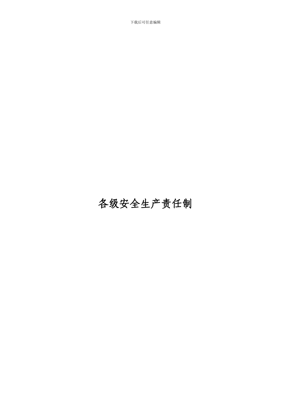 施工企业各级各部门安全生产责任制_第3页