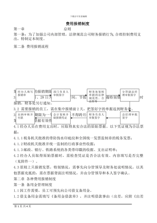 施工企业费用报销制度