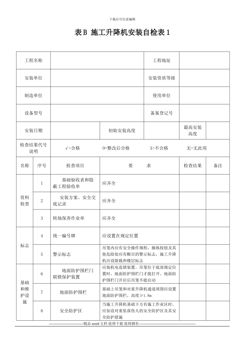 施工升降机全部附表_第3页