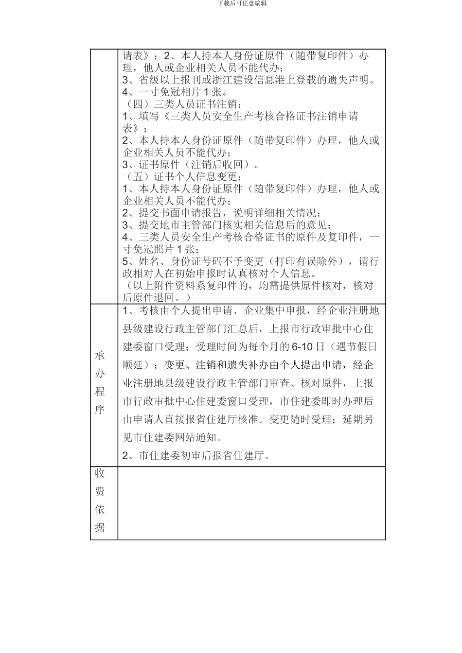 施工单位主要负责人、项目负责人、专职安全生产管理人员安全任职资格_第3页