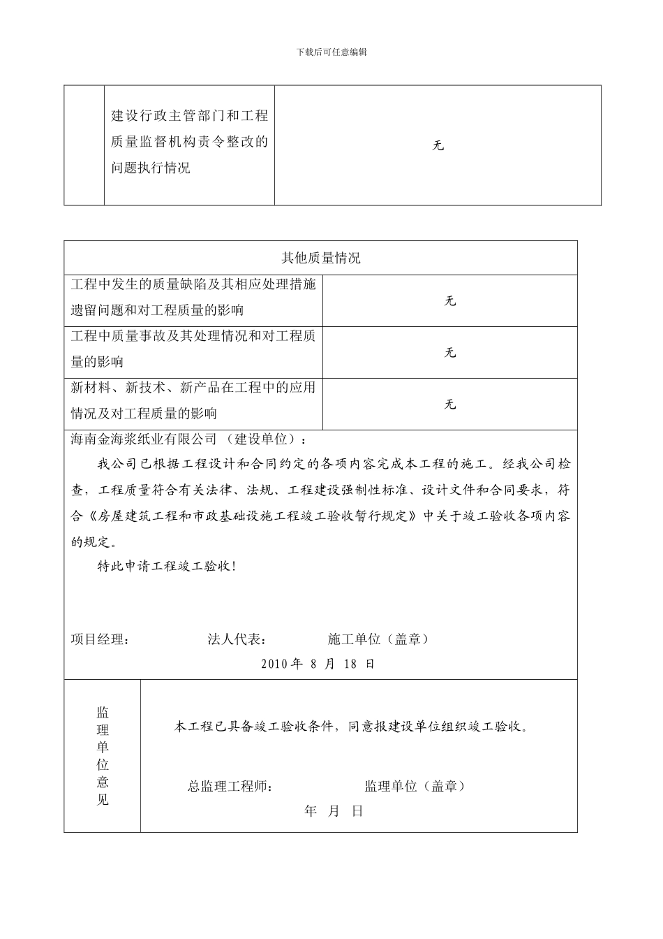 施工单位工程竣工报告_第3页