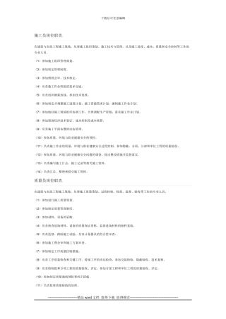 施工员岗位职责折叠