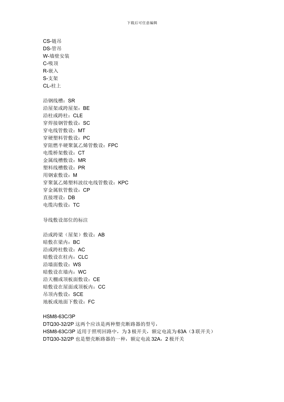 施工图中常用线路敷设方式_第2页