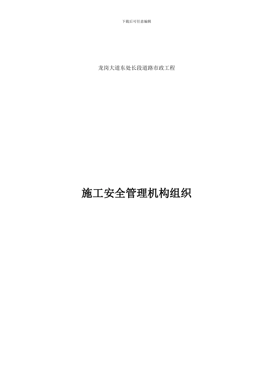 施工安全管理机构组织_第1页