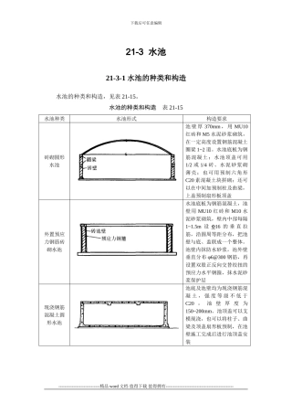 施工手册第二十一章构筑物工程21-3-水池