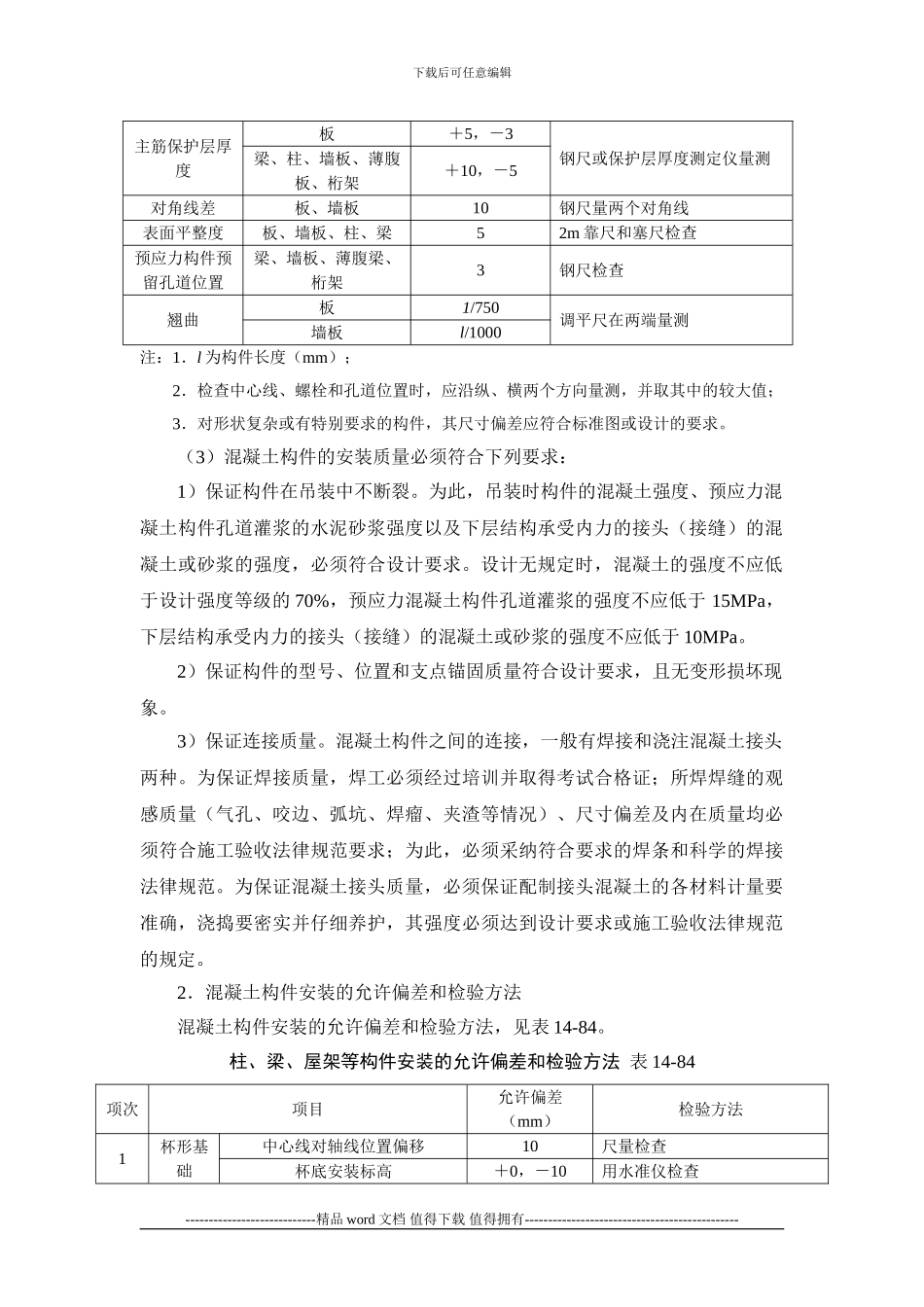 施工手册第十四章起重设备与混凝土结构吊装工程14-5-混凝土结构吊装工程质量与安全技术_第2页