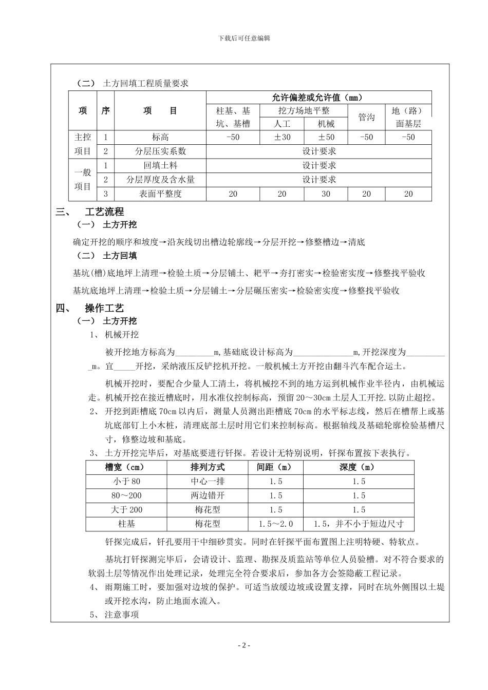 施工技术交底表格_第2页