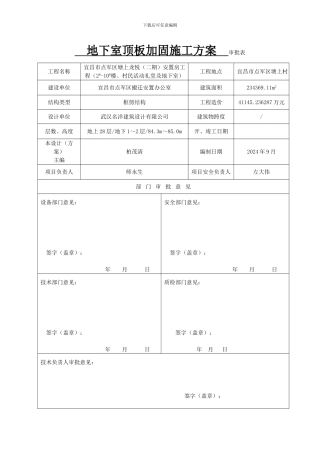施工方案内审表
