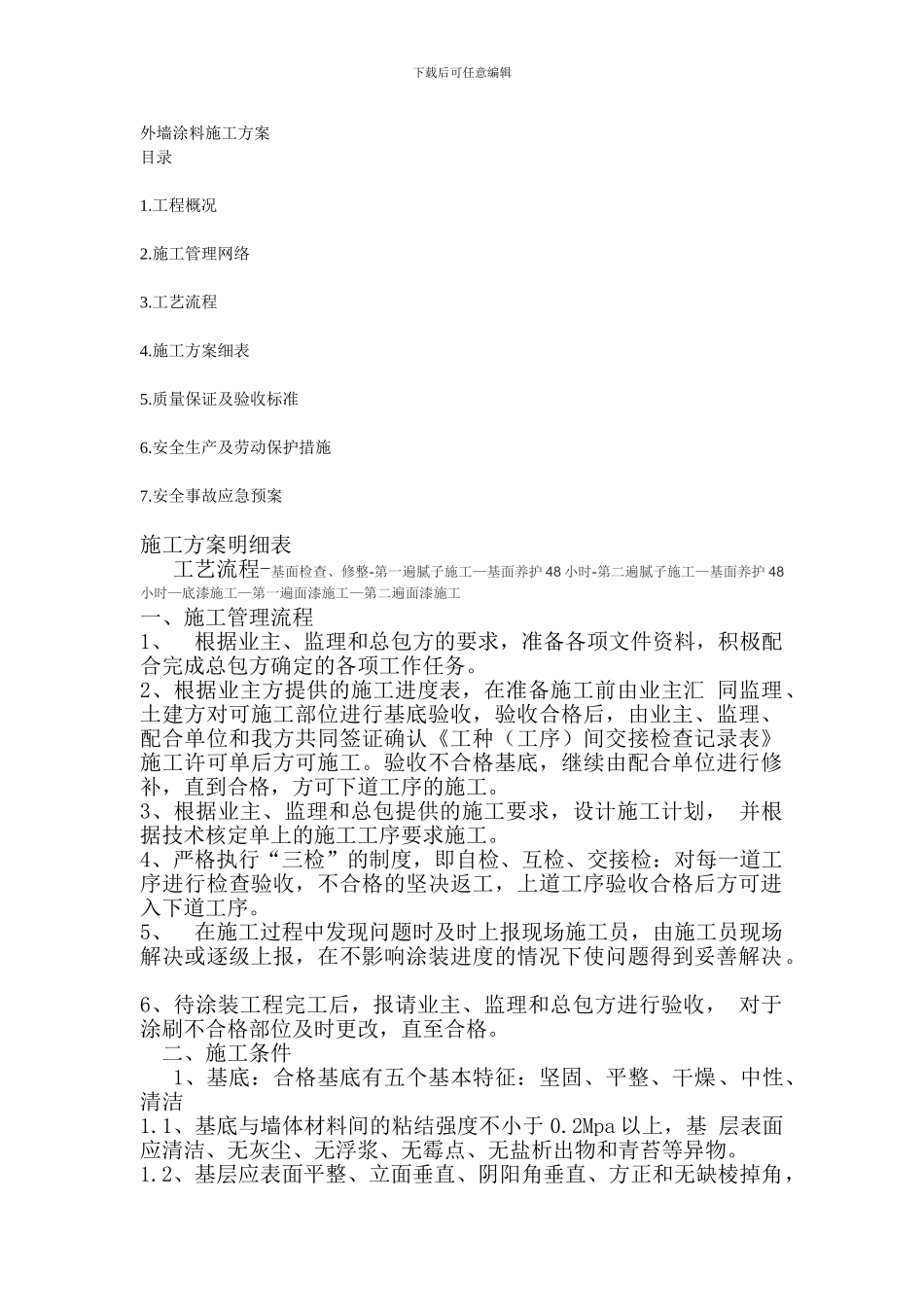 施工方案明细表_第1页