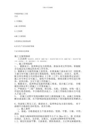 施工方案明细表