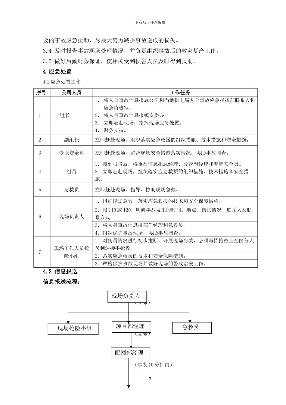 施工现场人身事故处置方案_第3页