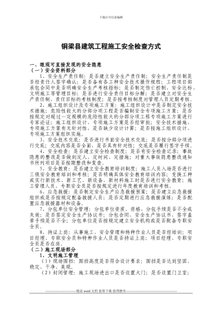 施工现场安全检查