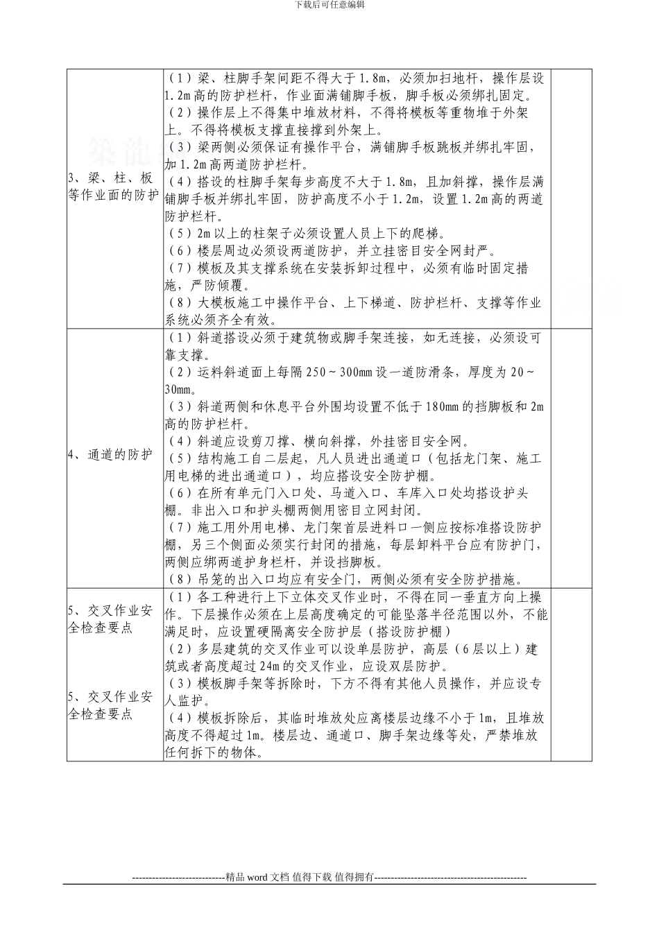 施工现场安全检查内容-secret_第3页