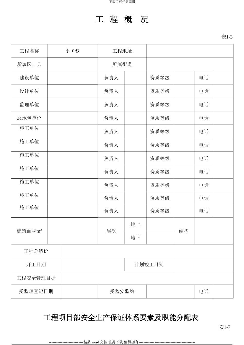 施工现场安全生产保证体系管理资料安1_第3页