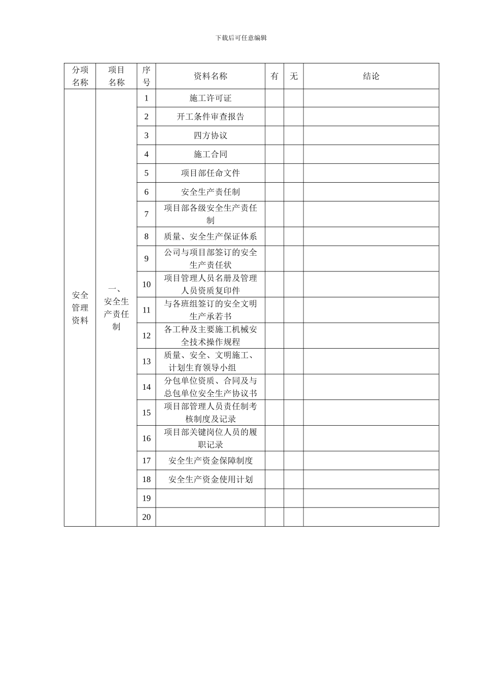 施工现场安全资料检查_第2页