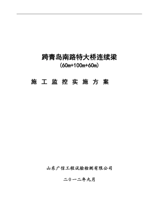 施工监控实施方案