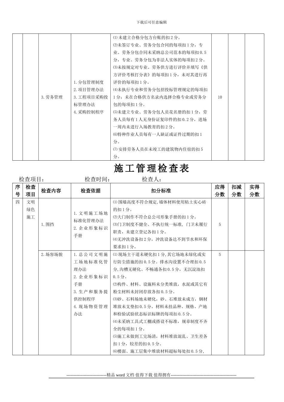 施工管理检查表_第3页