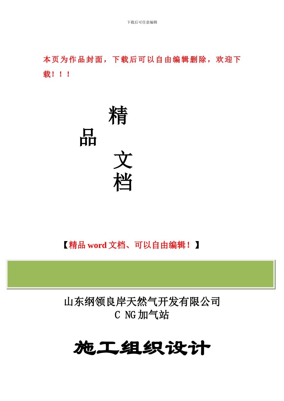 施工组织设计(CNG加气站)_第1页