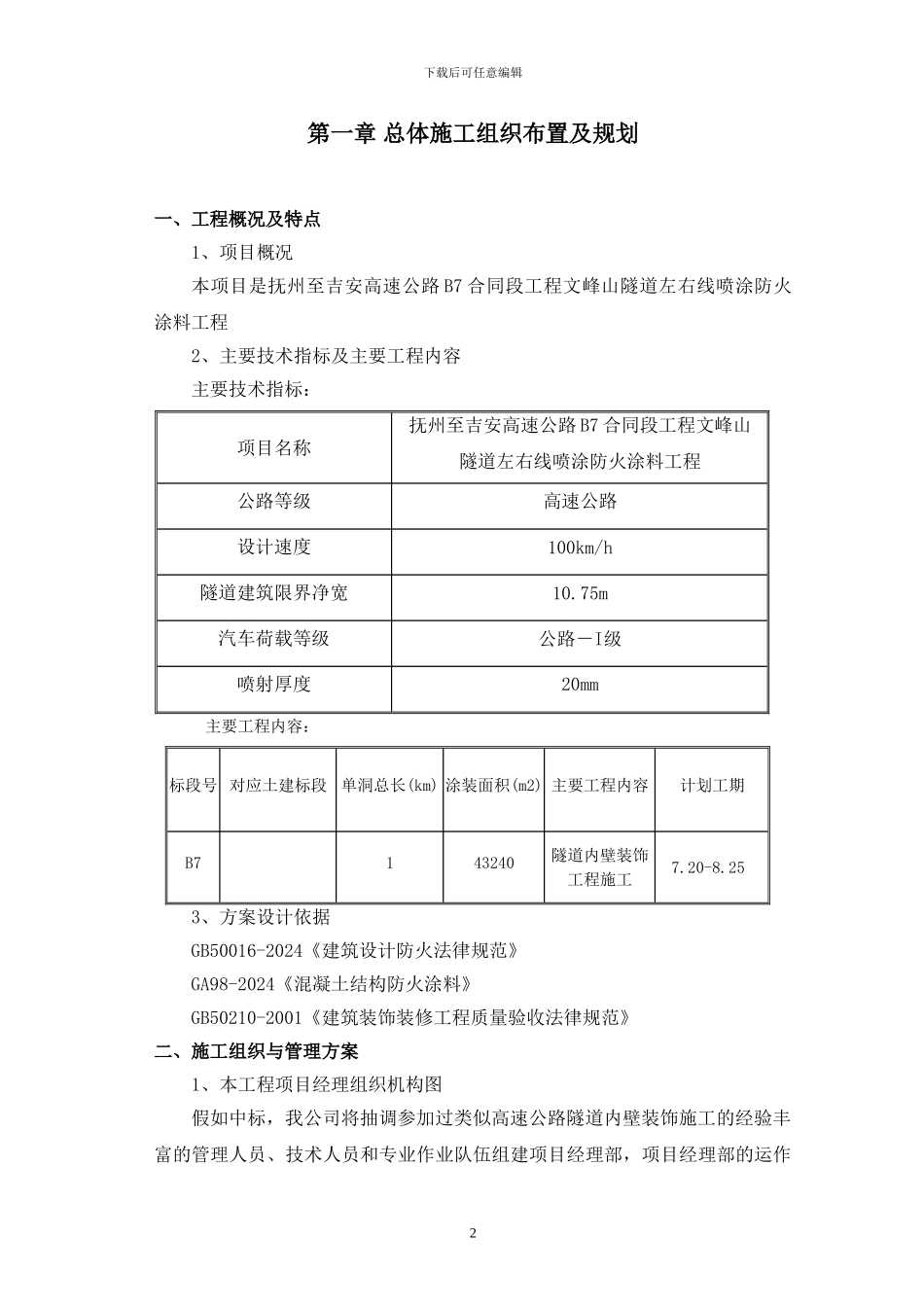 施工组织设计(文峰山隧道)_第2页
