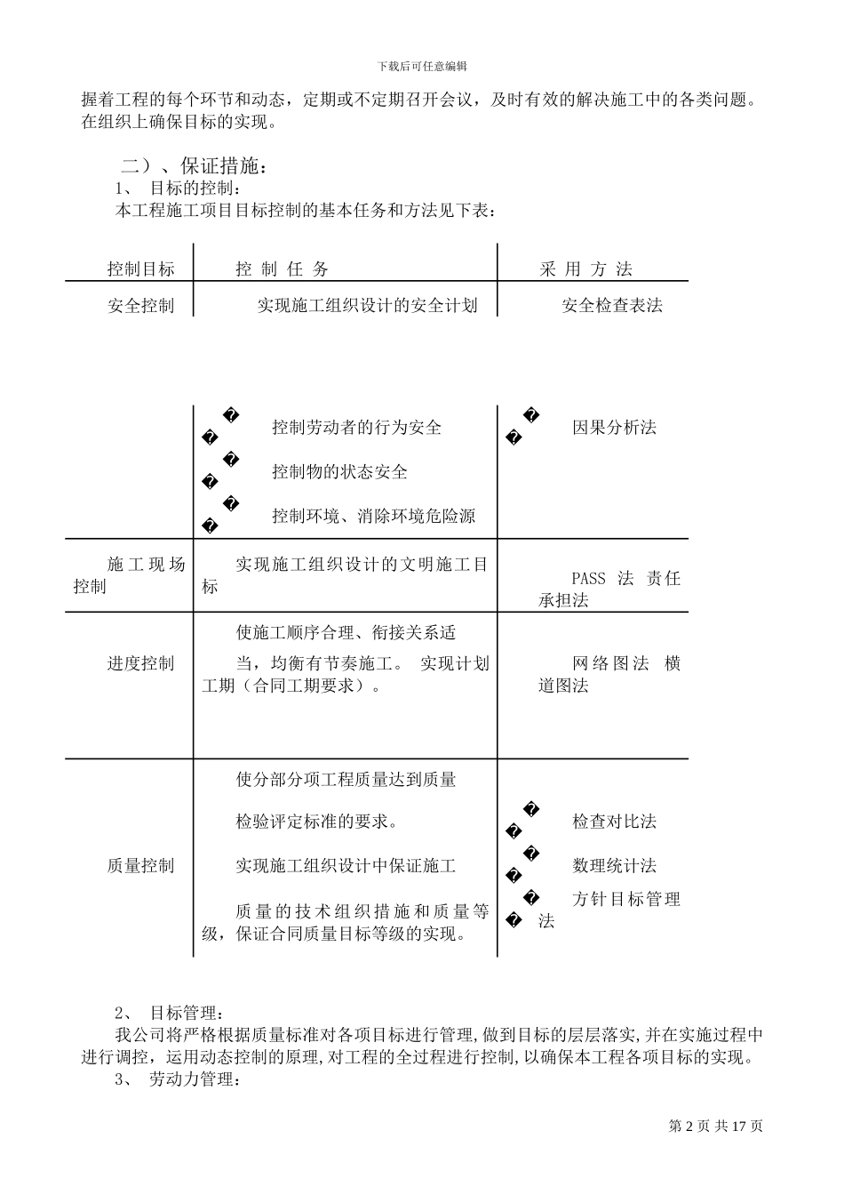 施工组织设计、方案及质量保证措施_第2页