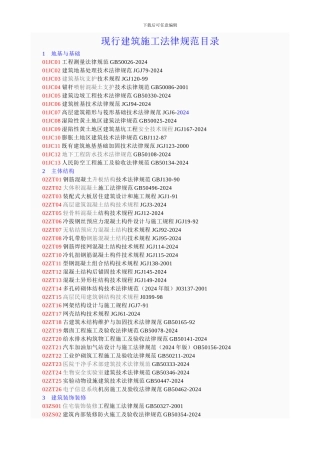 施工规范大全目录Microsoft-Word-文档