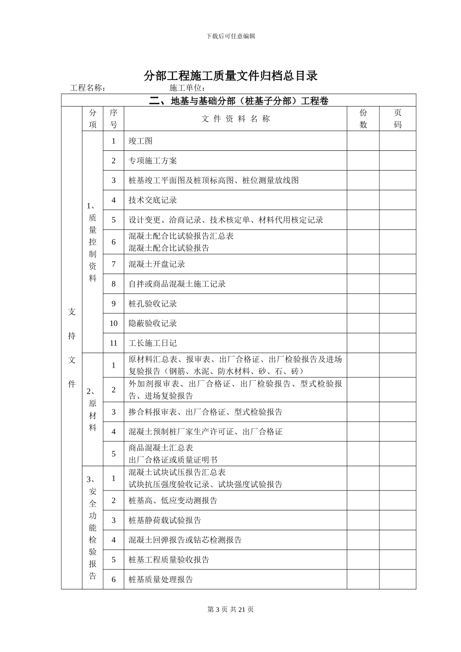 施工质量文件归档总目录_第3页