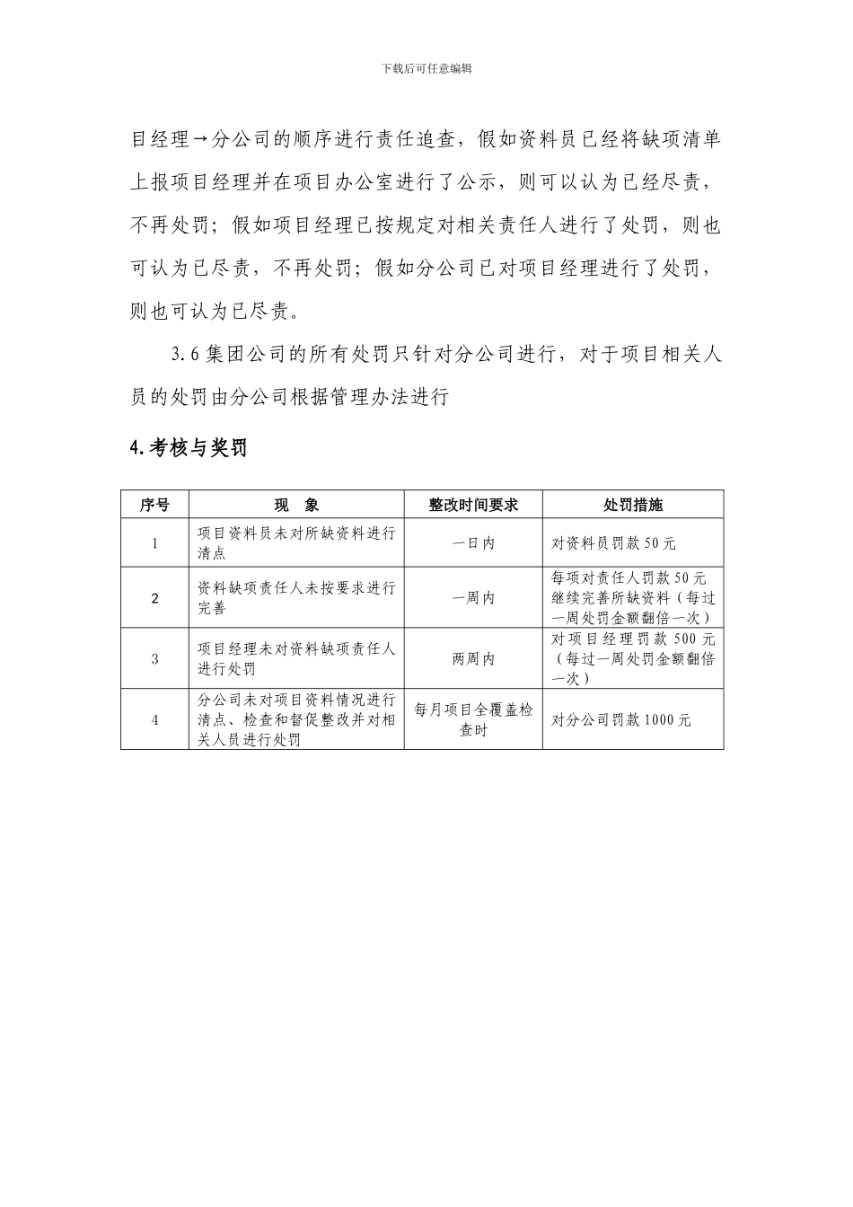 施工过程技术资料“周清周结”管理办法_第2页