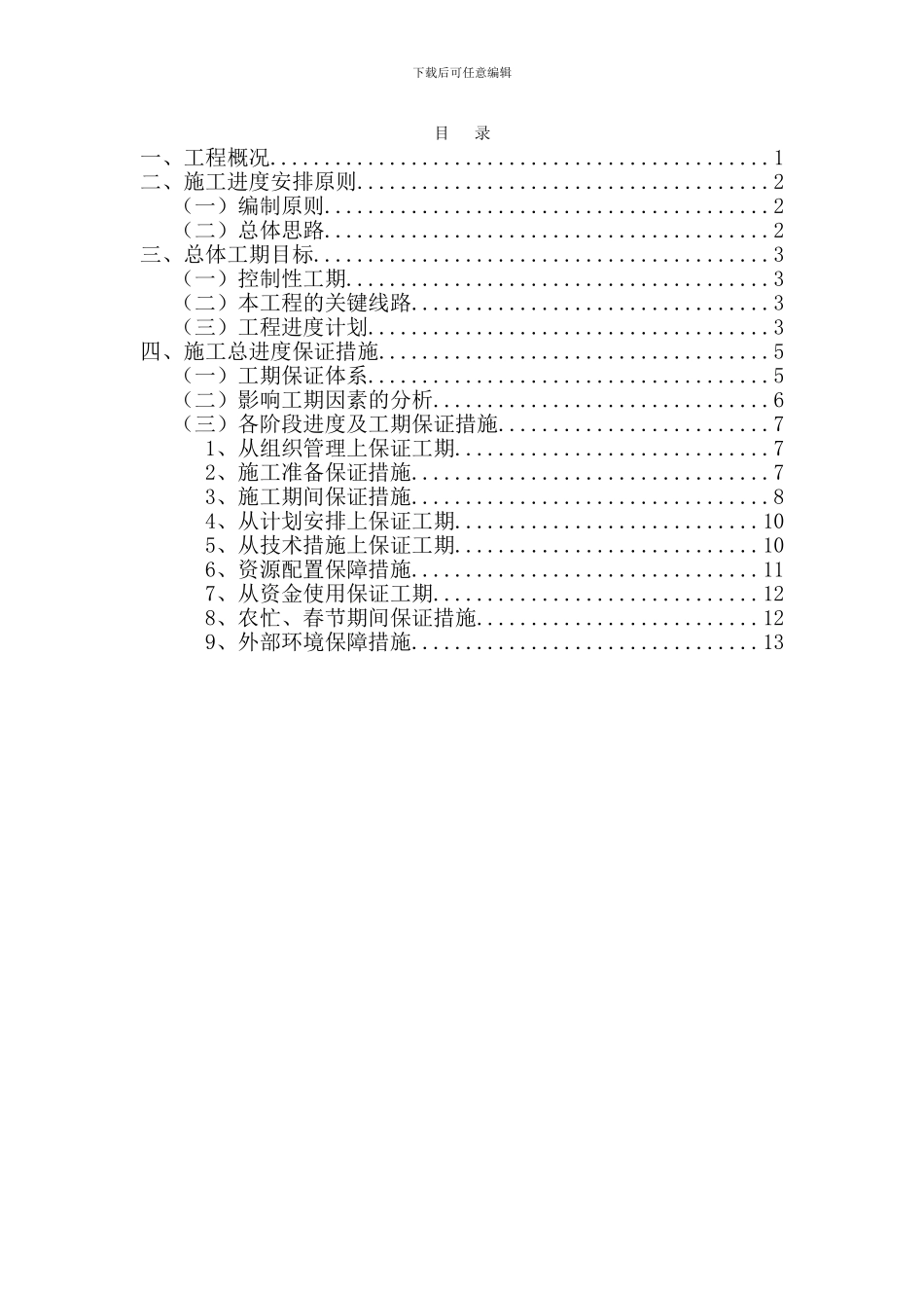 施工进度计划(初稿)_第1页