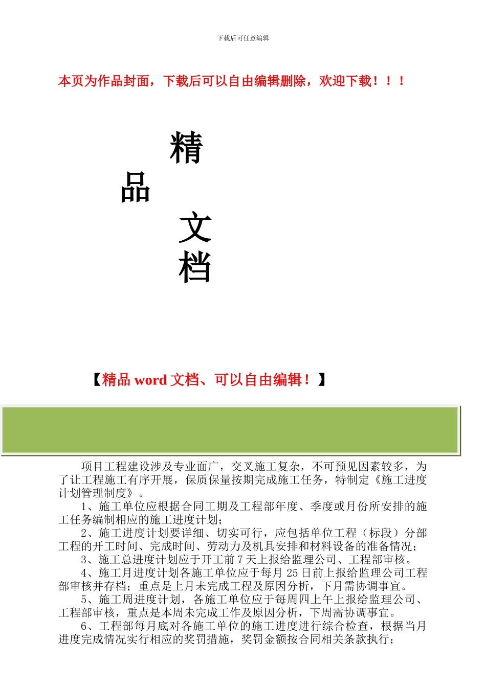 施工进度计划管理制度_第1页