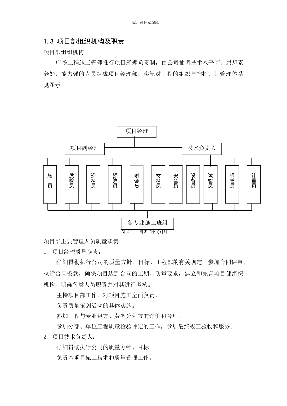 施工项目组织形式_第1页
