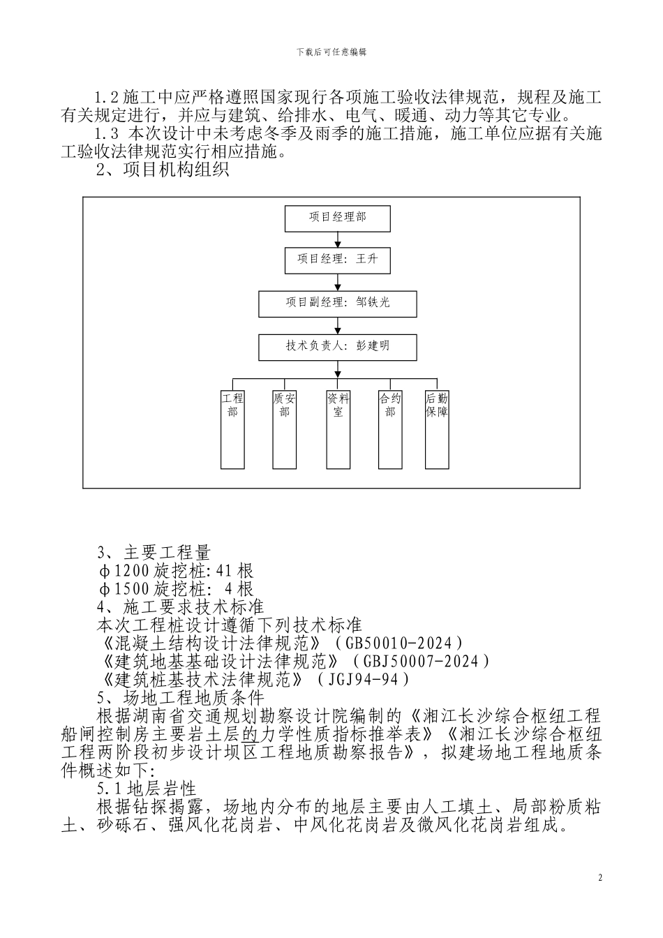 旋挖钻机护壁桩专项施工方案_第3页