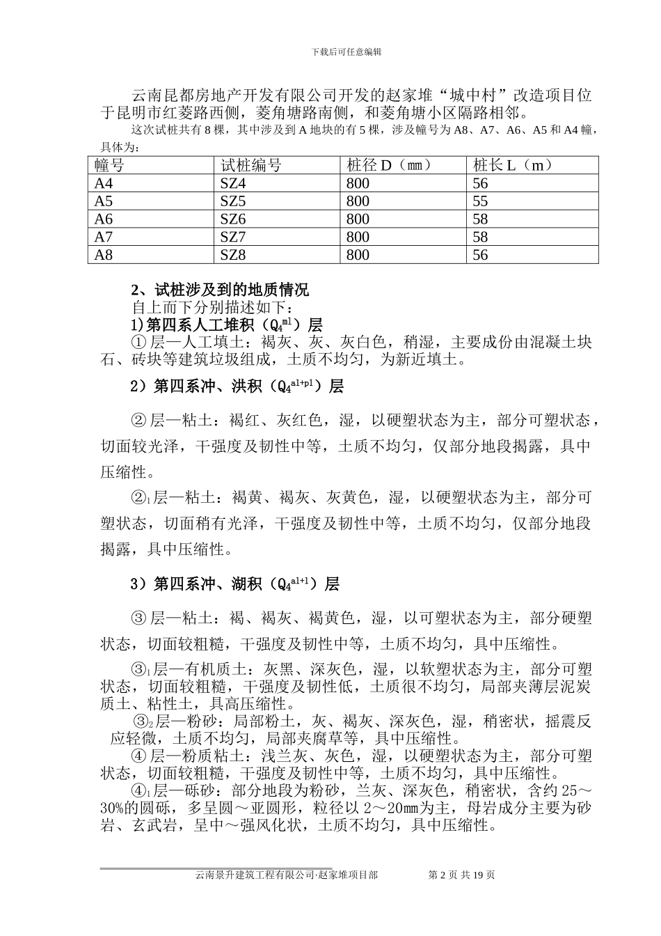 旋挖钻桩基施工方案景升_第2页