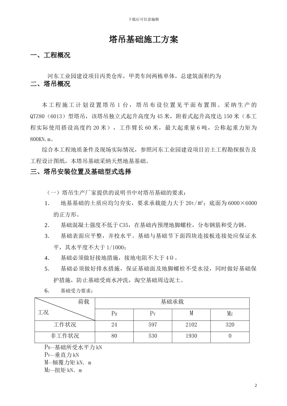晶瑞璜塔吊专项施工方案_第2页
