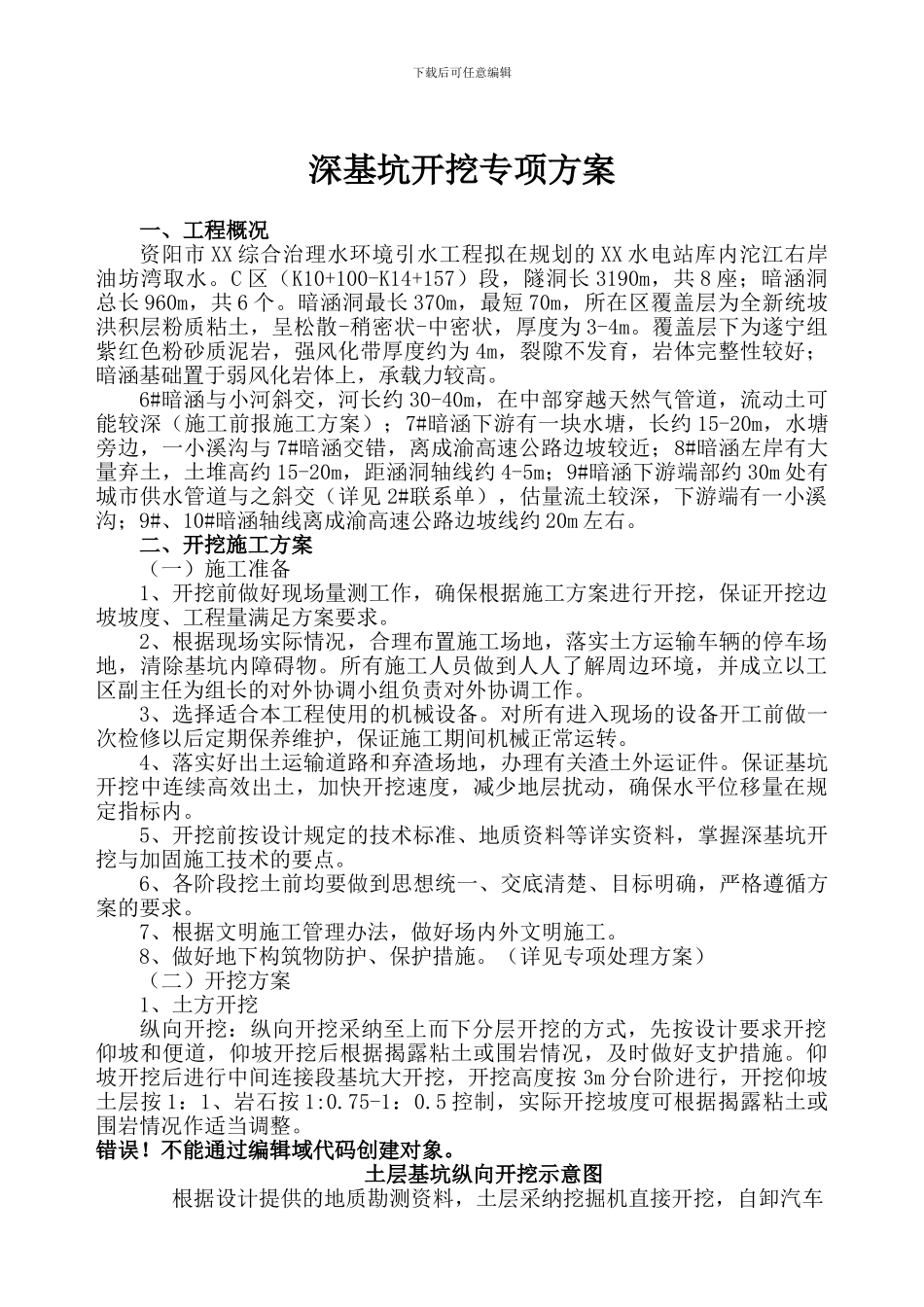 暗涵洞深基坑开挖专项施工方案-yg_第3页