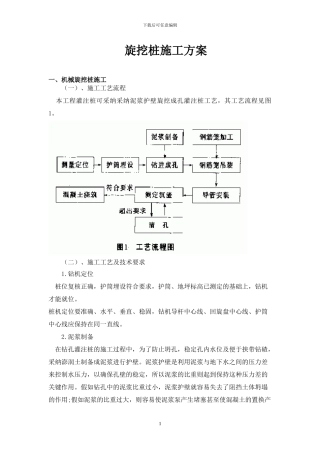 机械旋挖桩施工