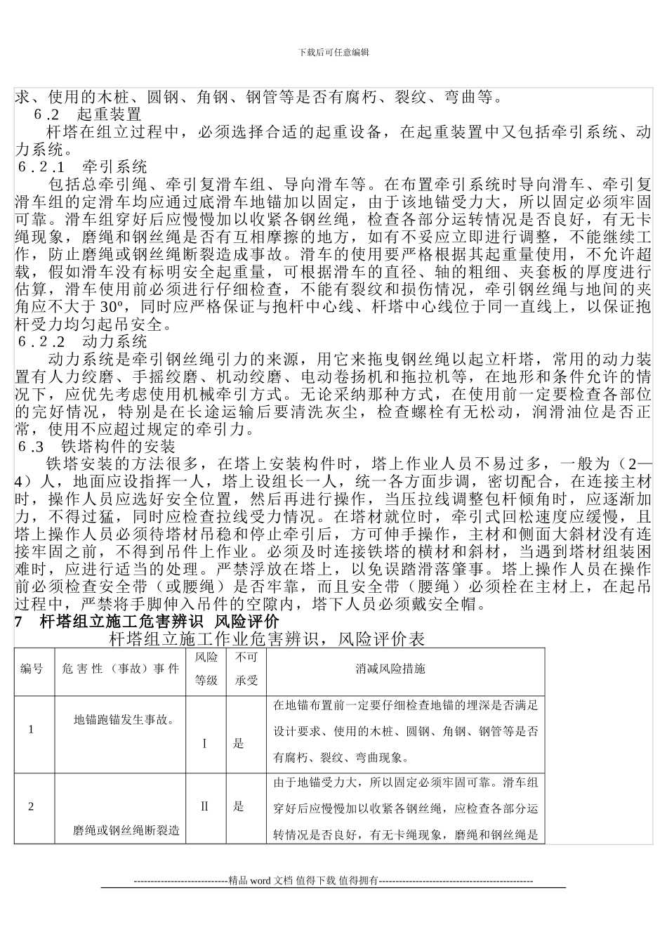 杆塔组立施工安全作业指导书_第3页