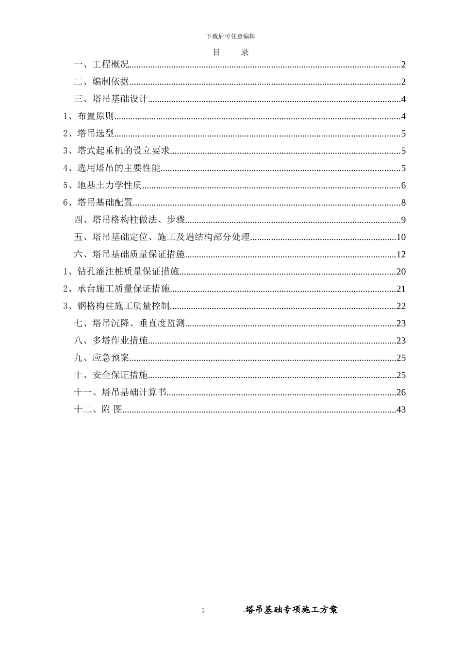 杭州塔吊专项施工方案_第1页