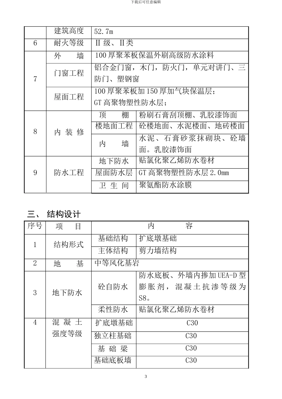 某住宅小区高层住宅楼施工组织设计_第3页
