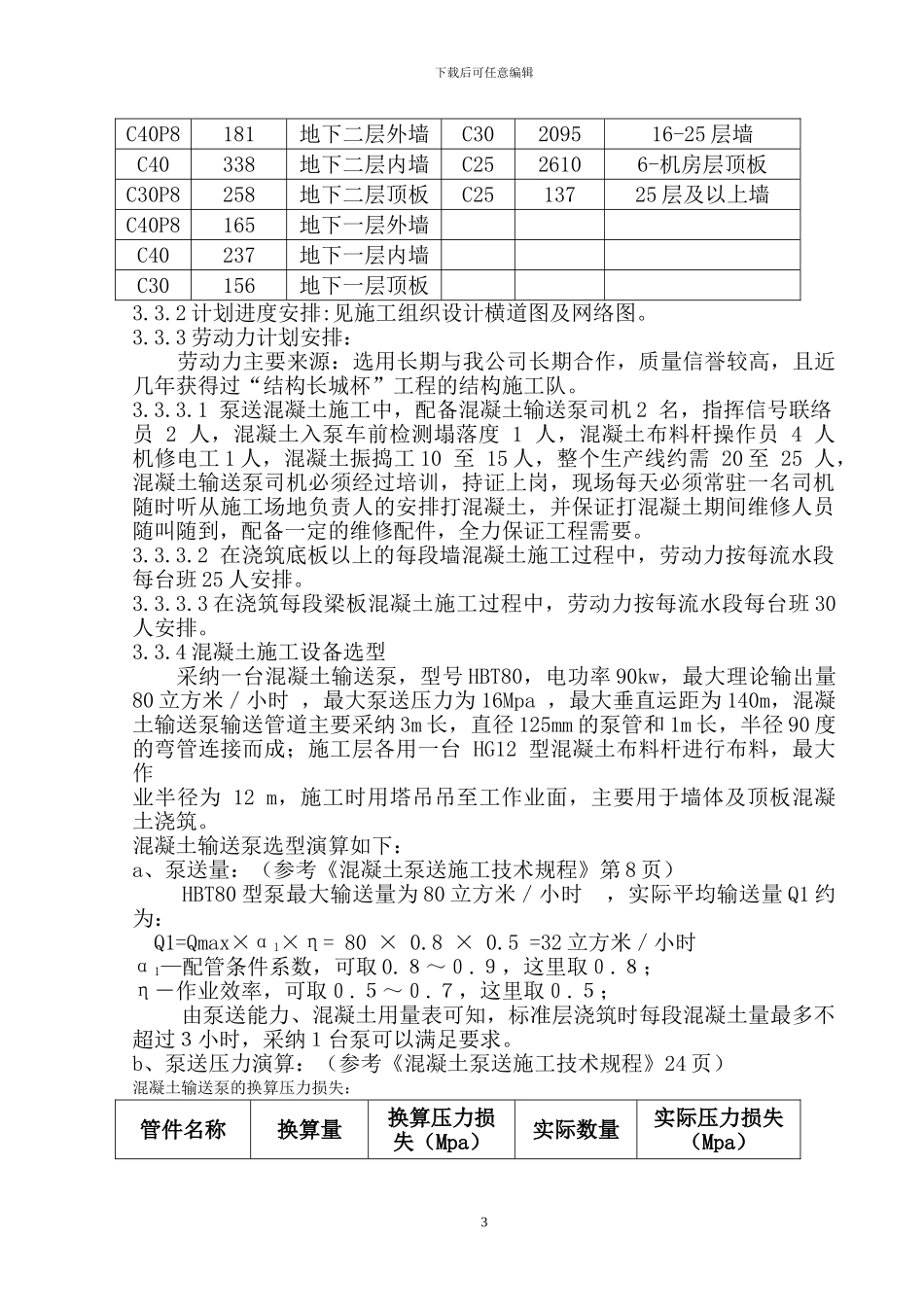 某住宅楼工程混凝土施工方案_第3页